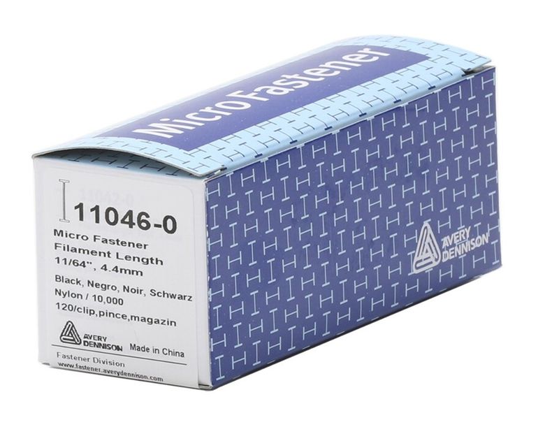 Plasthemper 4,4 mm MicroTach Sort – 10.000 stk til Festepistol
